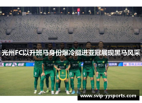 光州FC以升班马身份爆冷挺进亚冠展现黑马风采